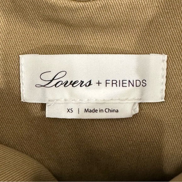 Lovers + Friends Cropped Safari Khaki Jacket Ruched Arms - Picture 5 of 7